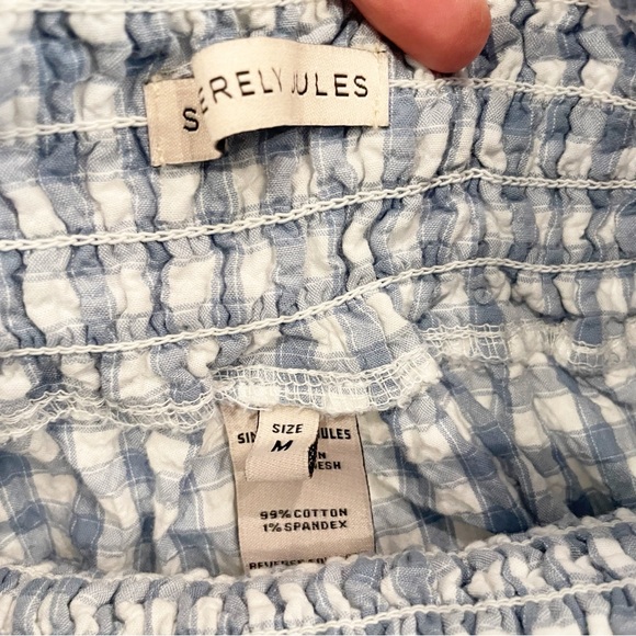 SINCERELEY JULES Gingham Check Ruffle Shorts Coastal Cowgirl Country Summer - Picture 4 of 8